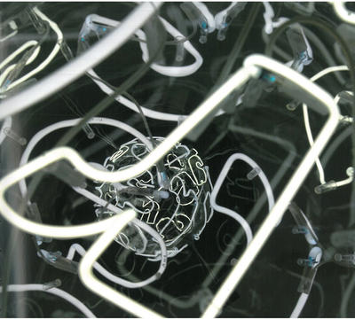Brigitte Kowanz (*1957) aura, 2005/06, Neon, Acrylglas, dm ca. 100cm